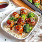 Sheet-Pan Teriyaki Chicken Meatballs