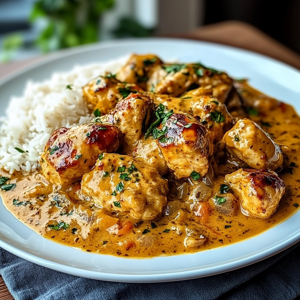 Smothered Chicken and Rice