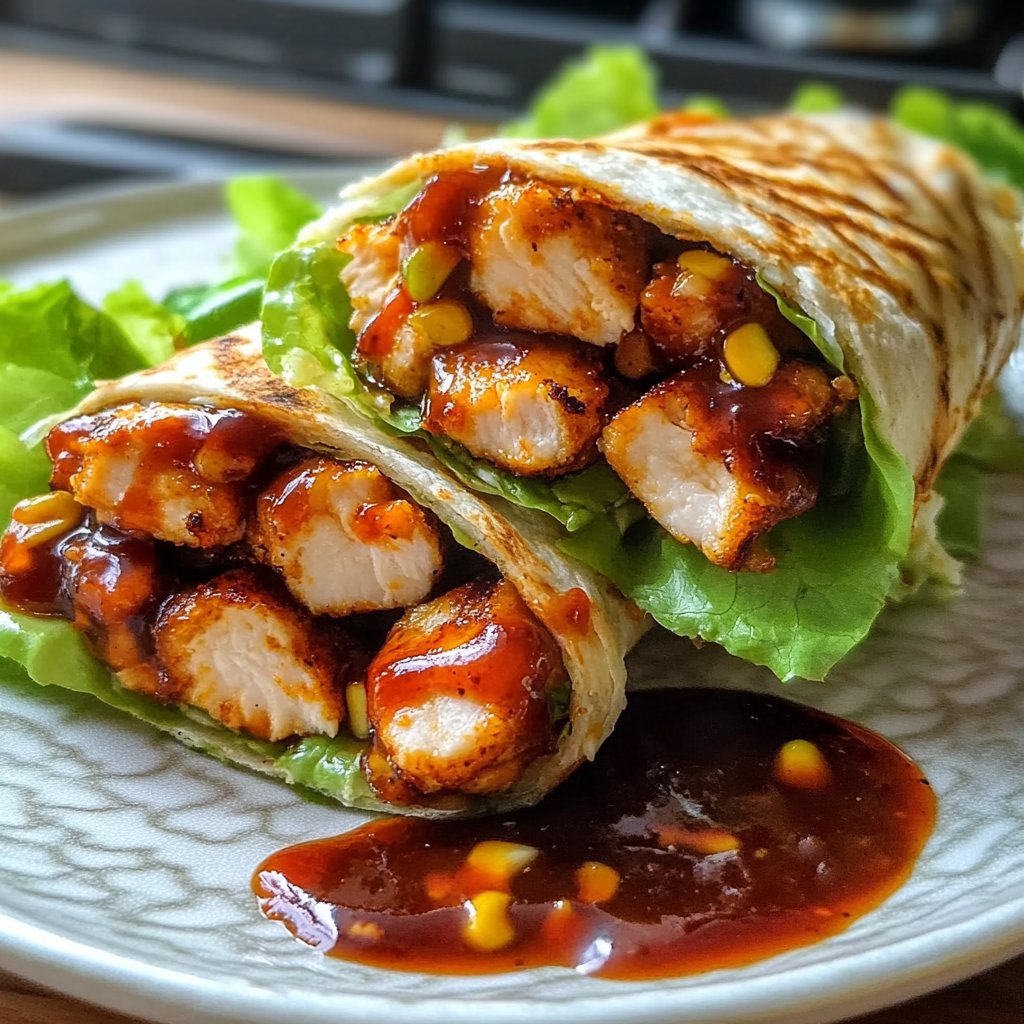 Sweet Chili Chicken Wraps