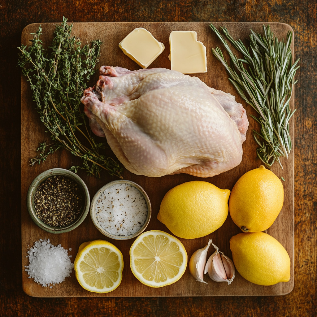 Thanksgiving Herb Butter Roast Turkey ingredients