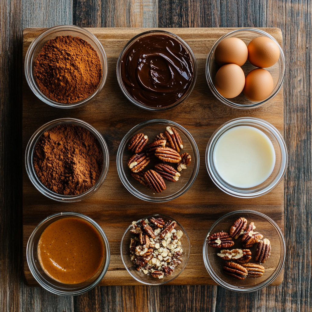 Thanksgiving Piecaken ingredients