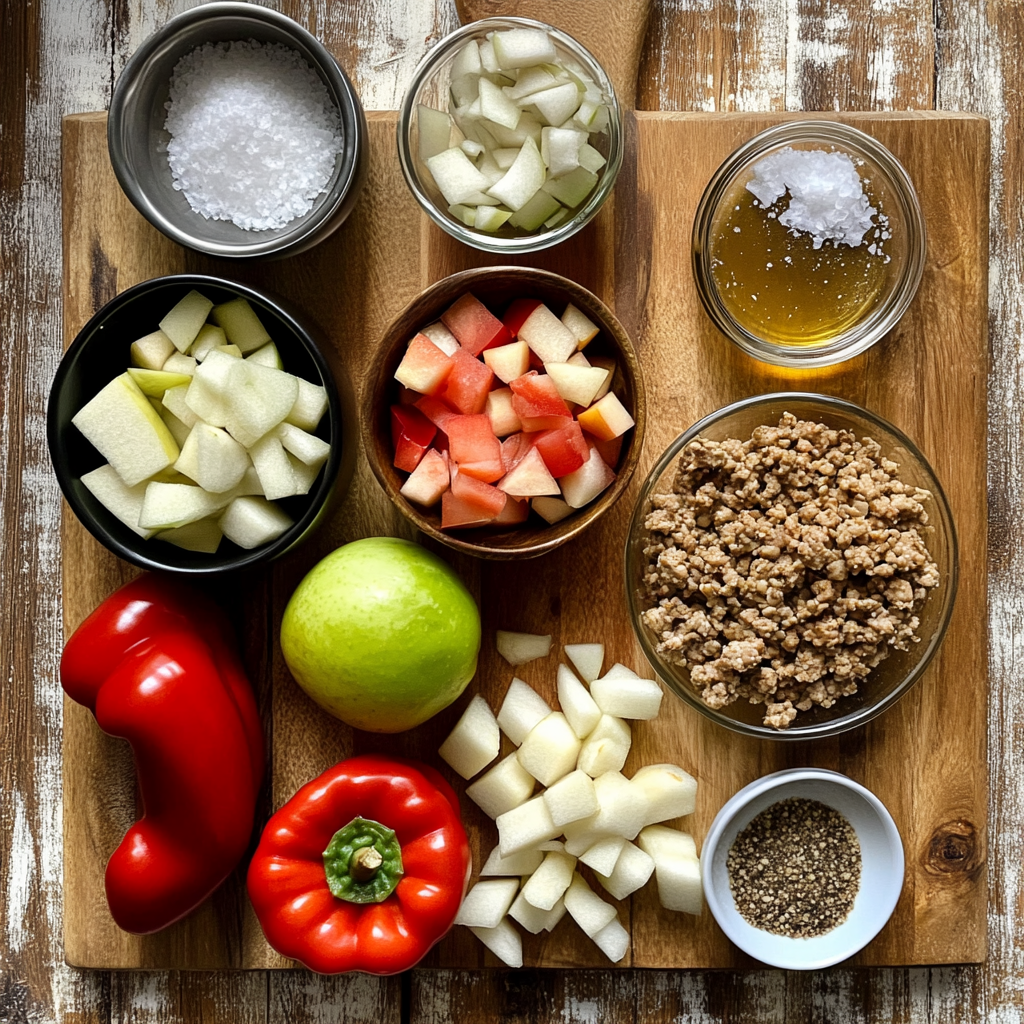 Turkey Apple Chili ingredients