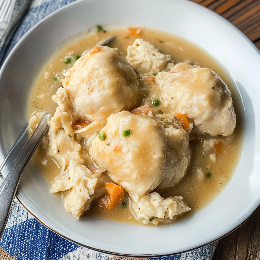 chicken and dumplings with biscuits