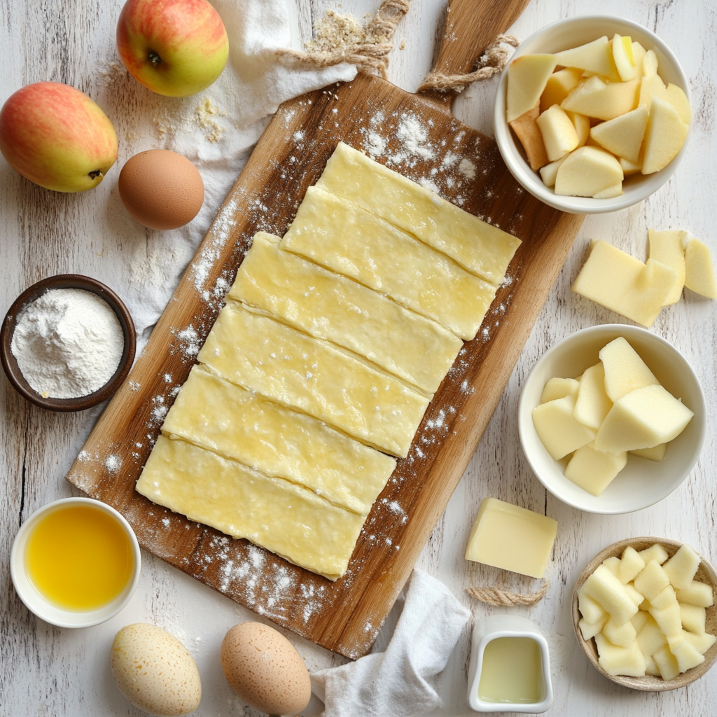 Apple Frangipane Tart ingredients