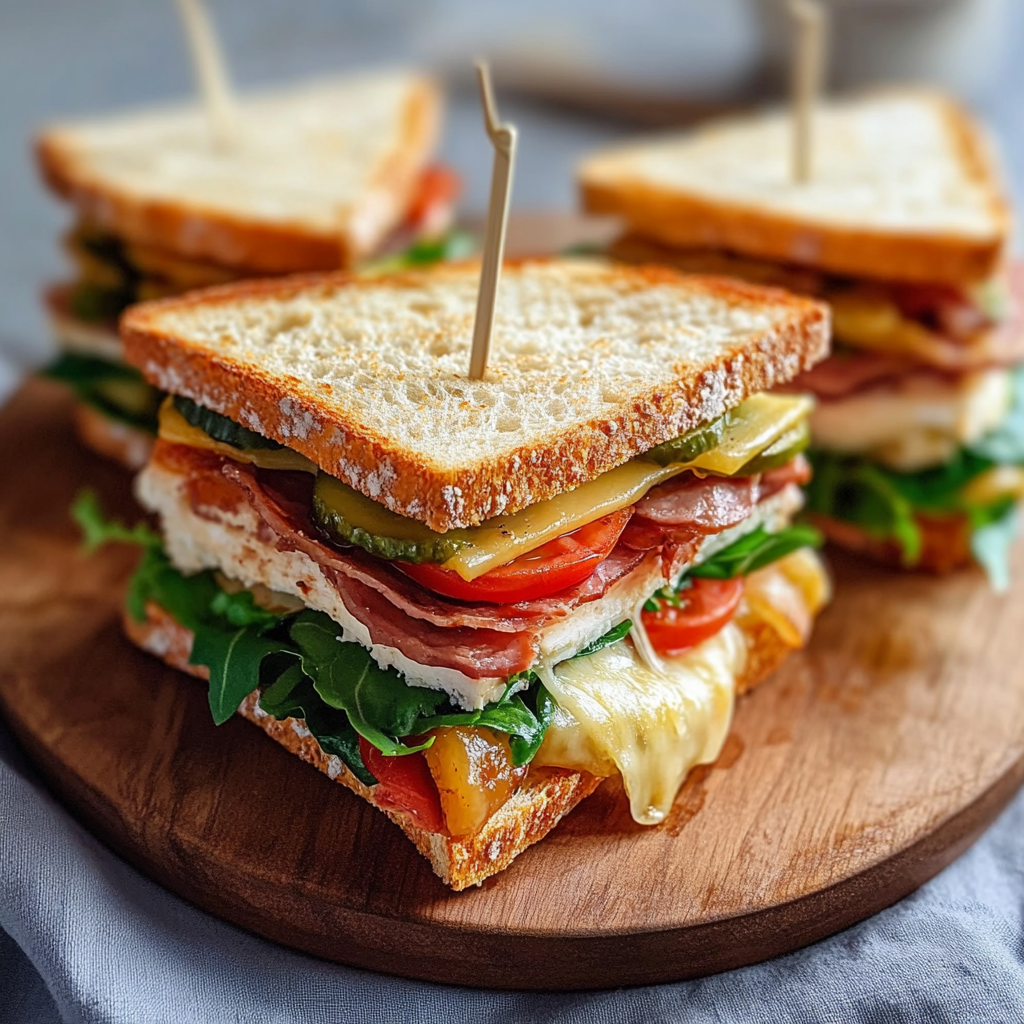 Beef Club Sandwiches