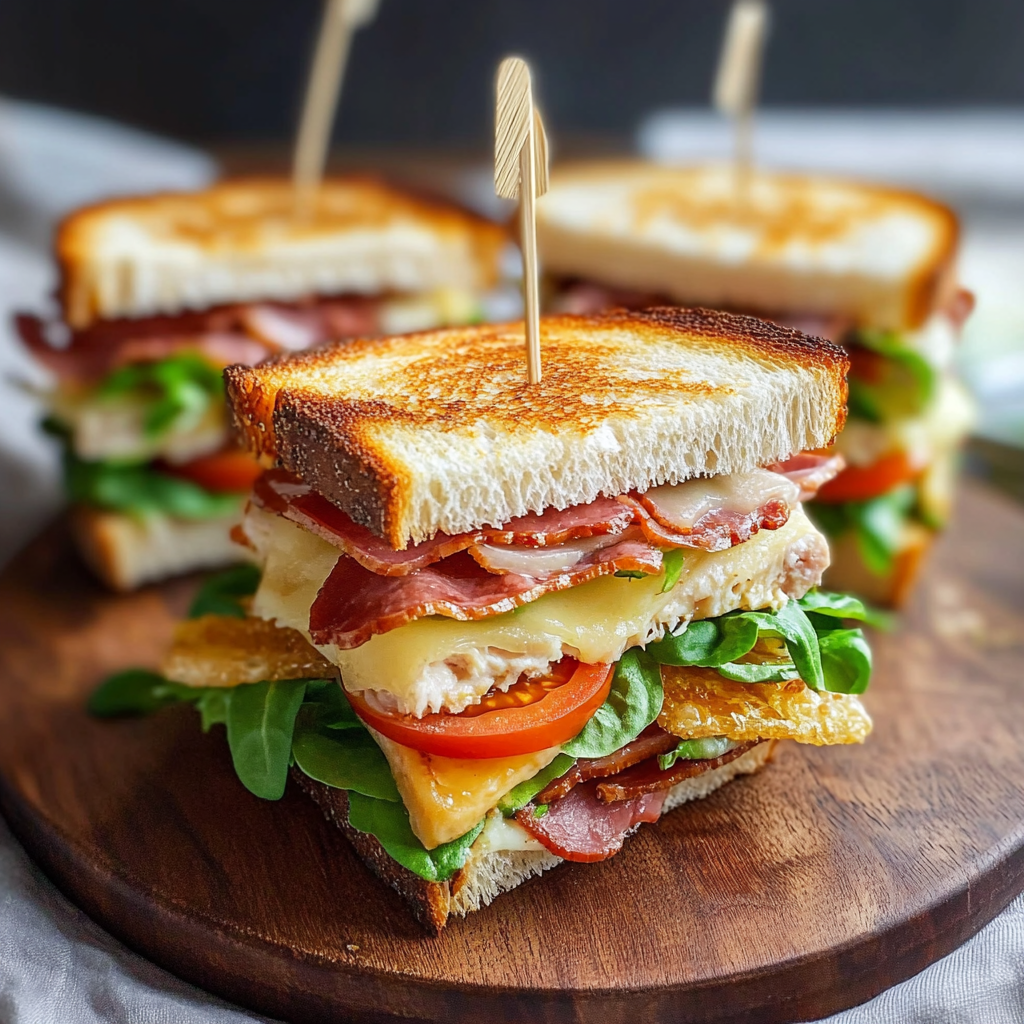 Beef Club Sandwiches