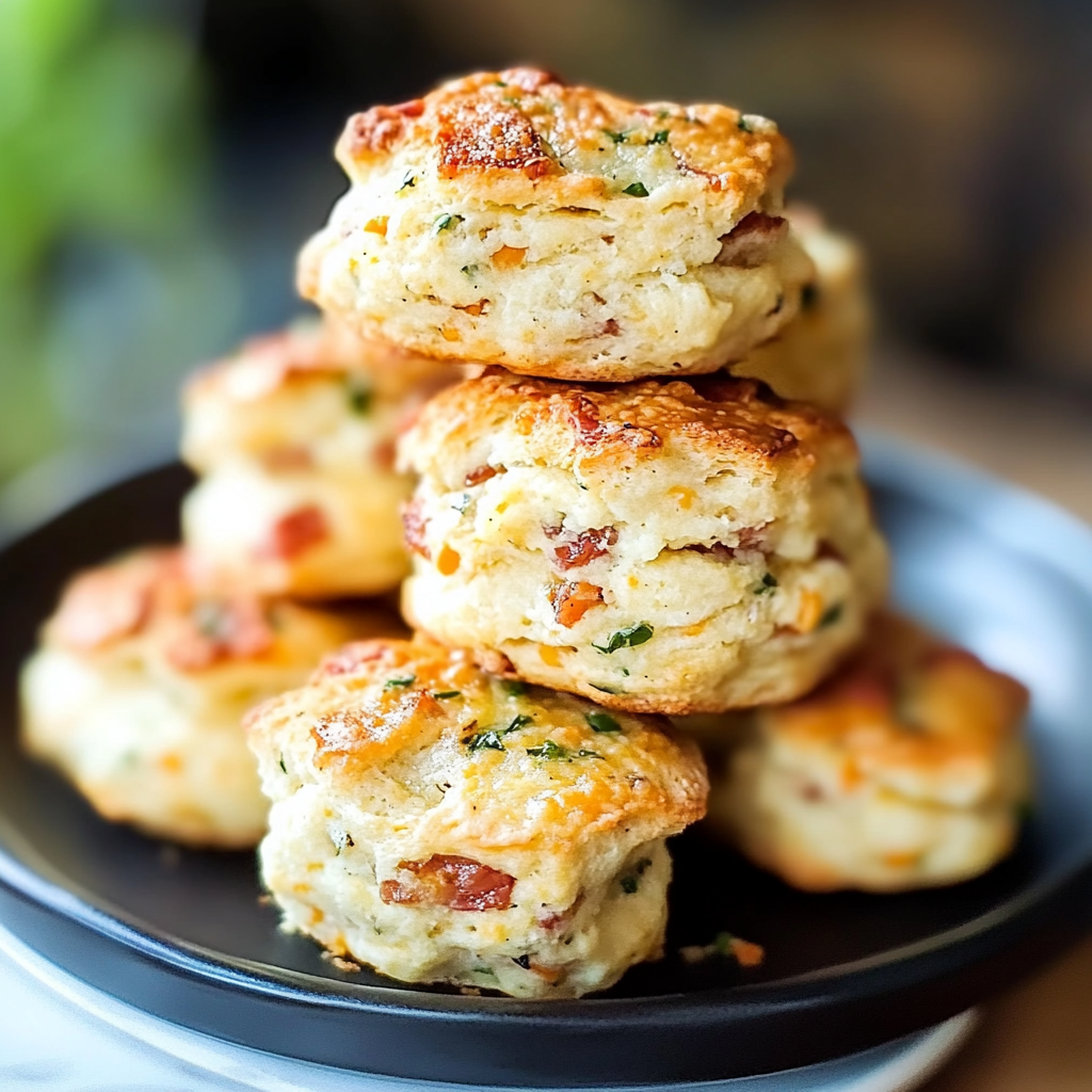 Black Pepper Cheddar Bacon Biscuits