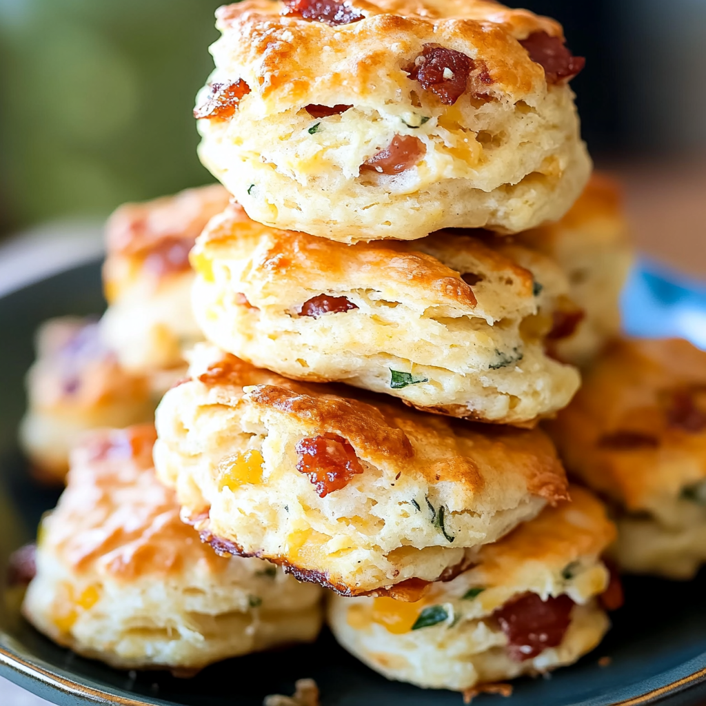 Black Pepper Cheddar Bacon Biscuits