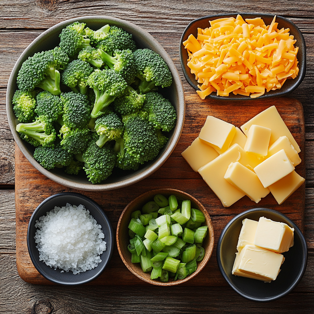 Broccoli Cheddar Soup ingredients