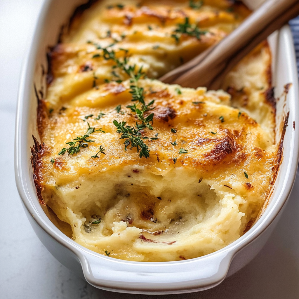Brown Butter and Herb Mashed Potato Bake