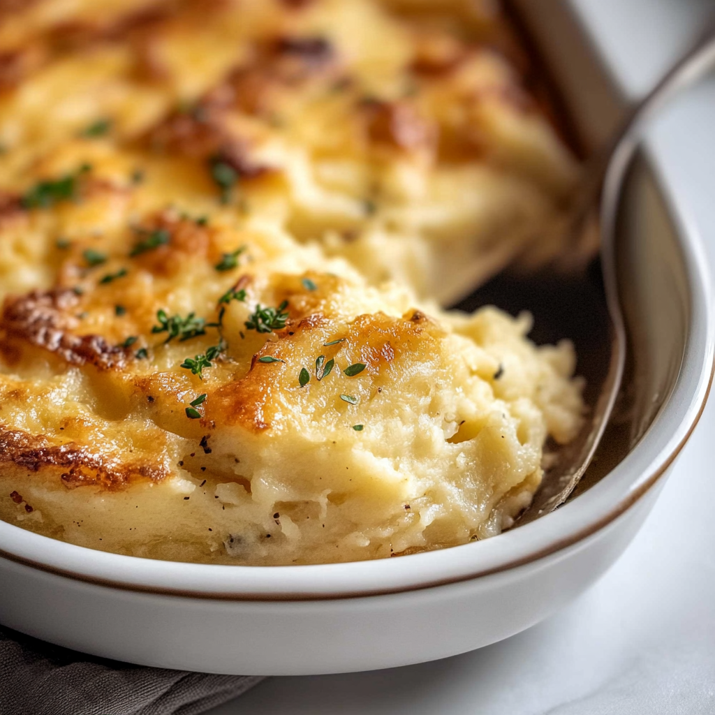 Brown Butter and Herb Mashed Potato Bake