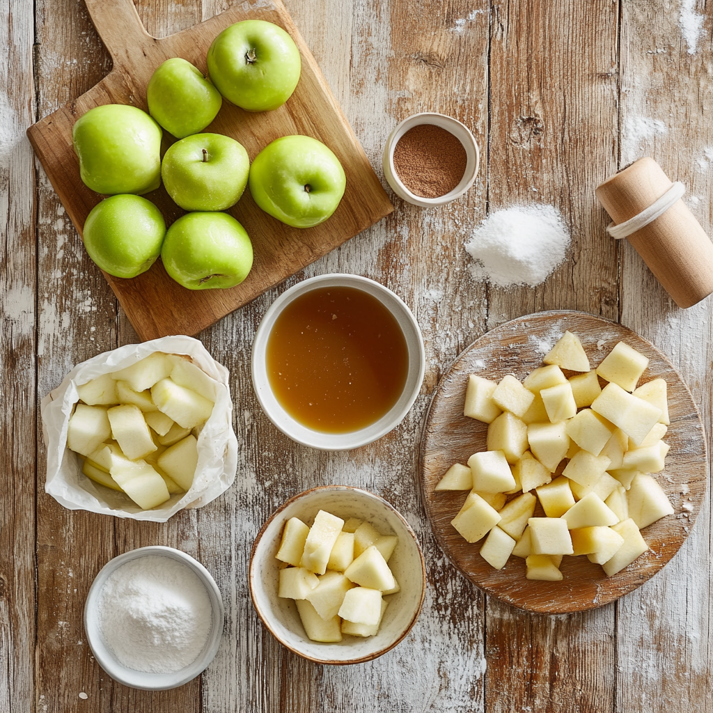 Caramel Apple Pie Bombs ingredients