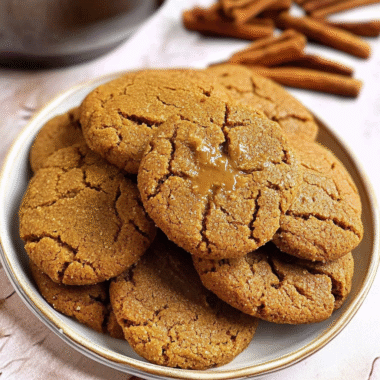 Chewy Chai Molasses Cookies
