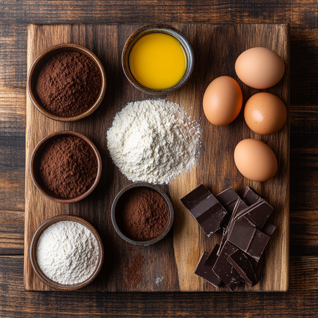 Chocolate Madeleines ingredients