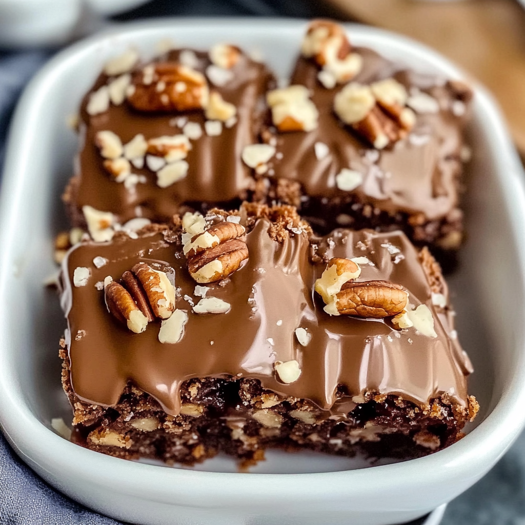 Chocolate Pecan Turtle Clusters