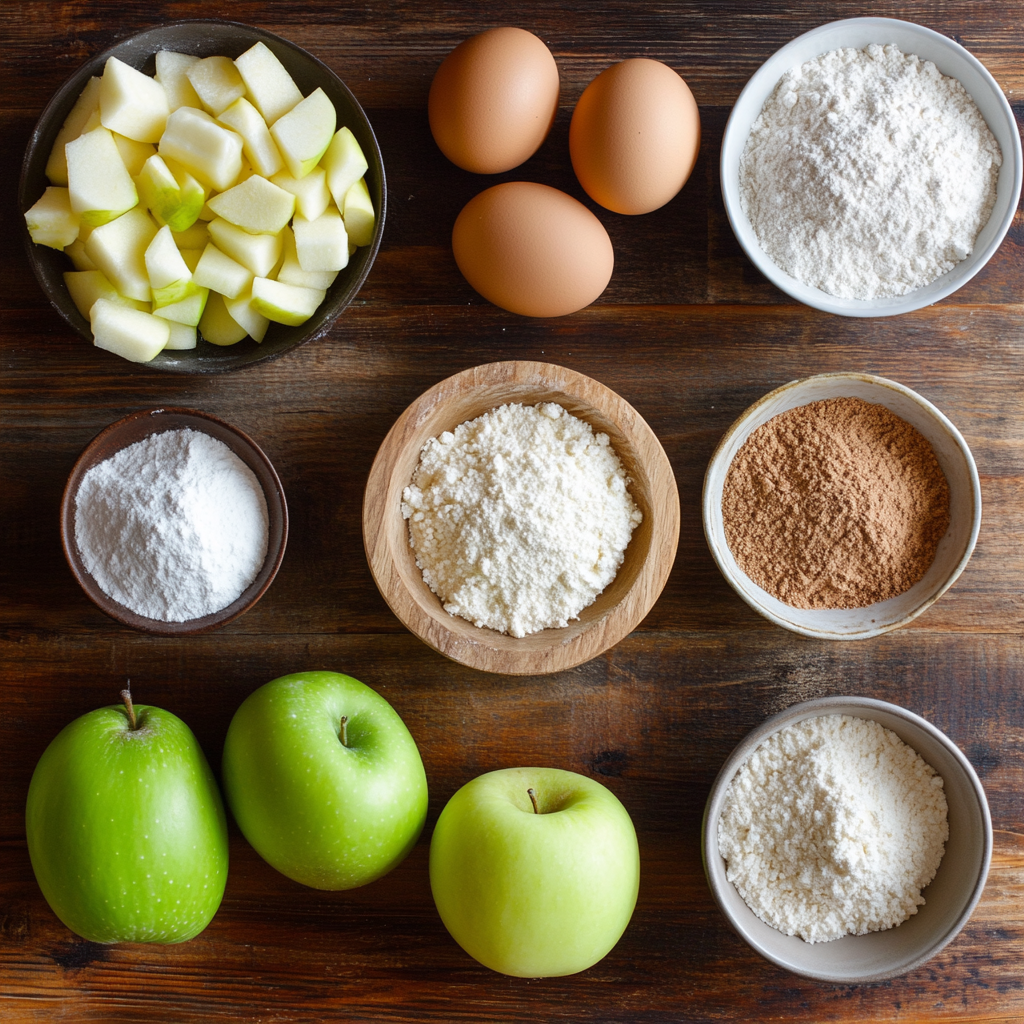 Christmas Apple Cinnamon Skillet Blondie ingredients