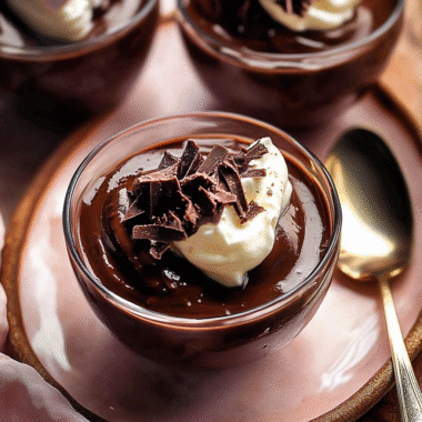 Christmas Chocolate Pudding Pots