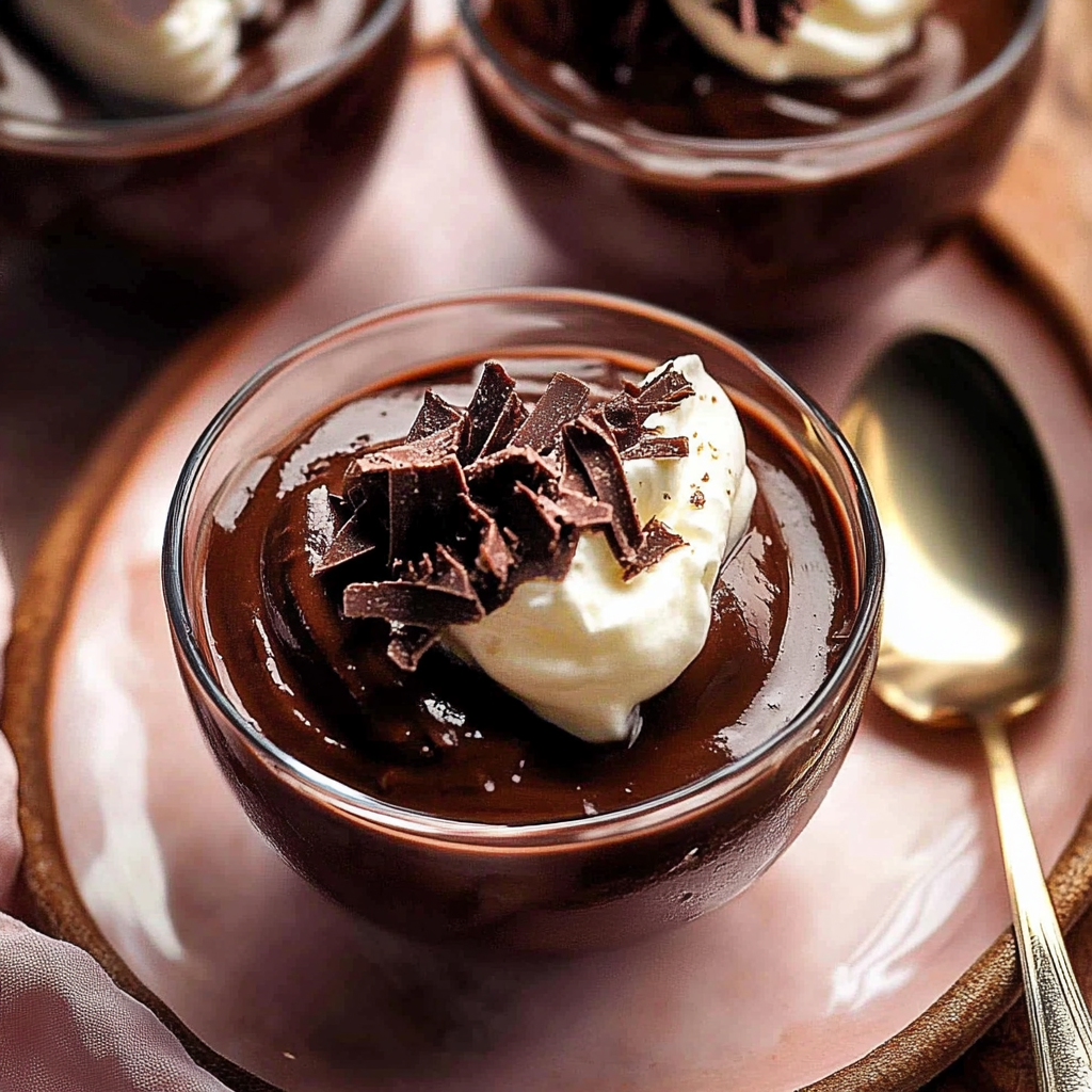 Christmas Chocolate Pudding Pots