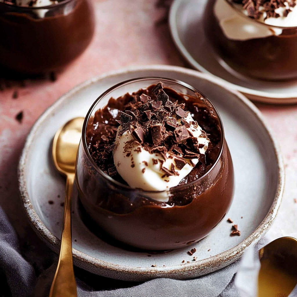 Christmas Chocolate Pudding Pots
