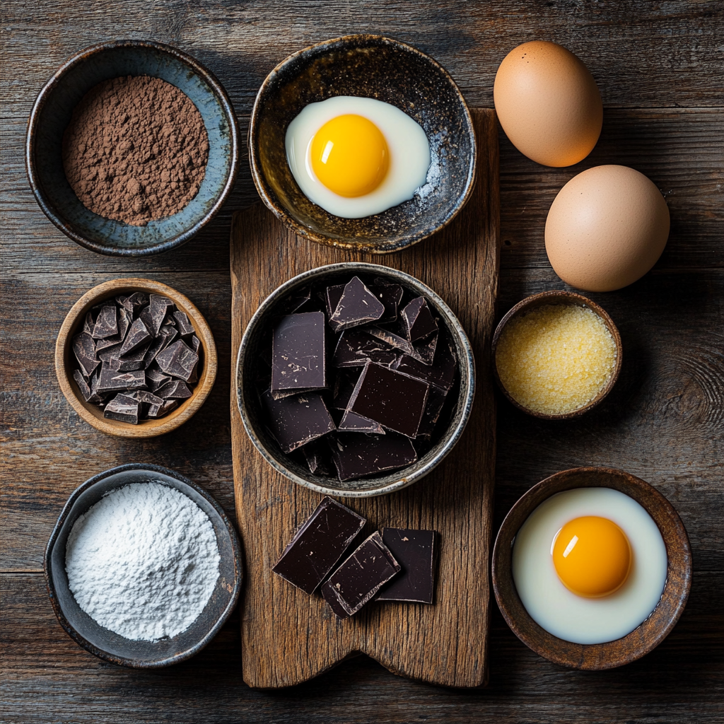 Christmas Chocolate Pudding Pots ingredients