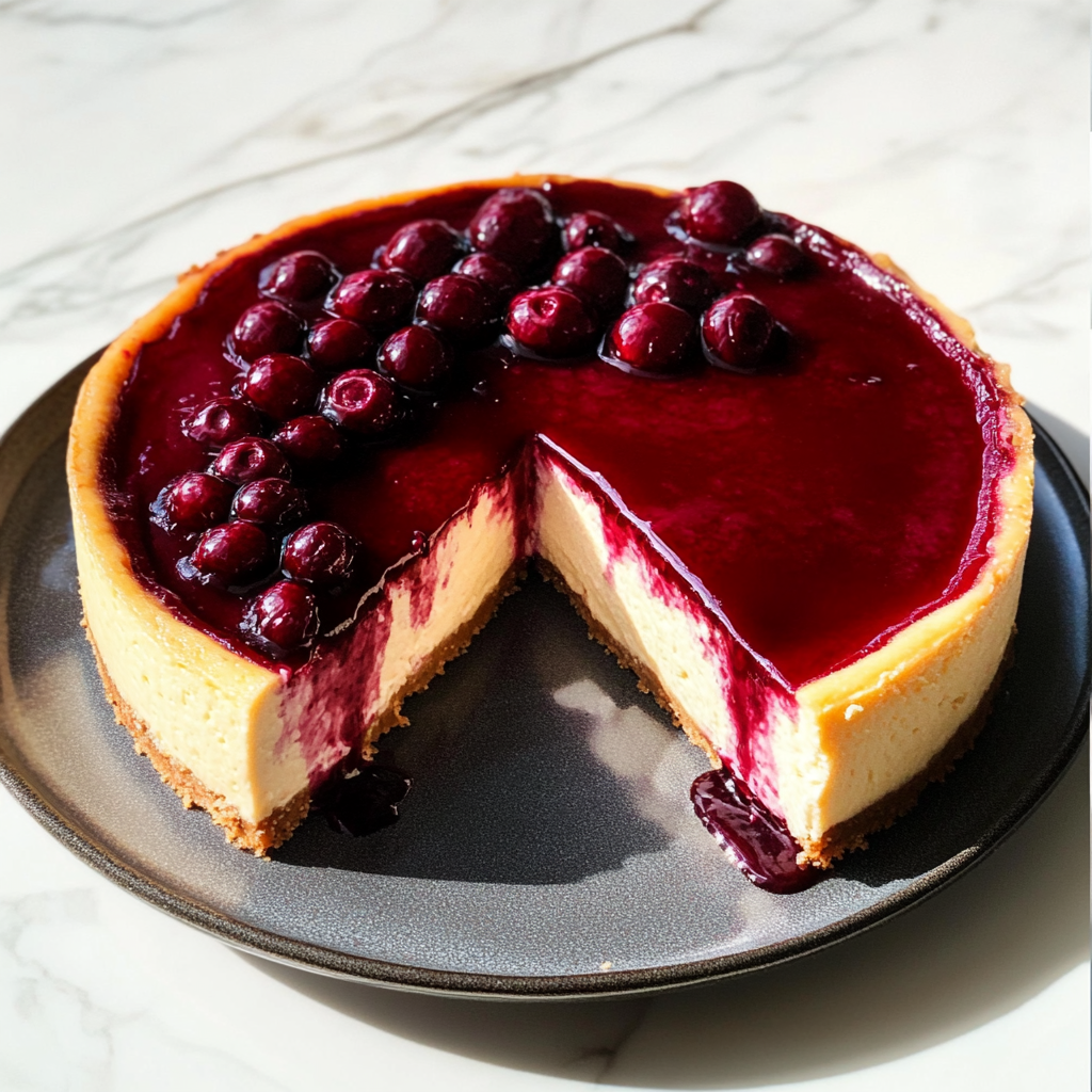 Christmas Cranberry Cheesecake