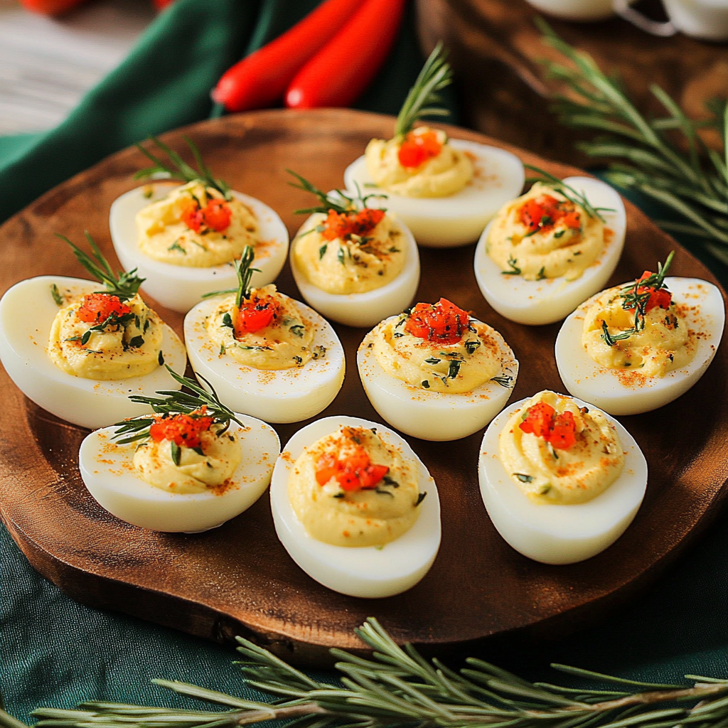 Christmas Deviled Eggs