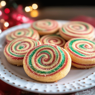 Christmas Festive Pinwheel Cookies