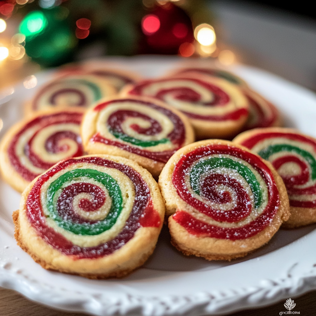 Christmas Festive Pinwheel Cookies