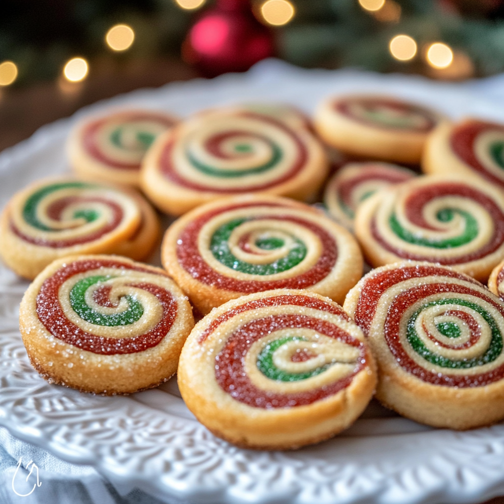 Christmas Festive Pinwheel Cookies