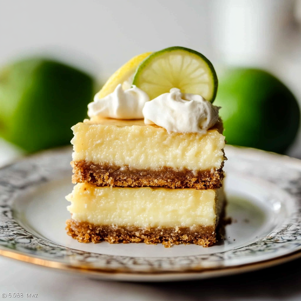 Christmas Key Lime Pie Bars