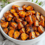 Christmas Maple-Roasted Sweet Potatoes