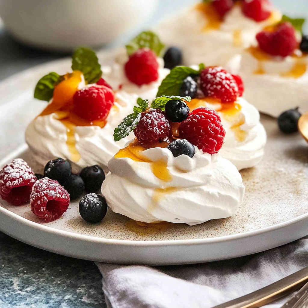 Christmas Mini Pavlovas