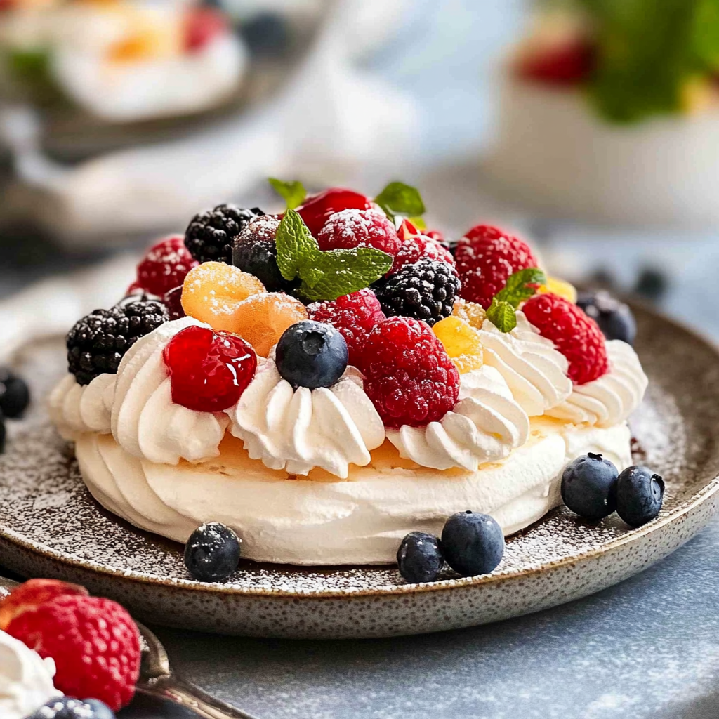 Christmas Mini Pavlovas