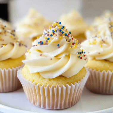 Christmas Moist Vanilla Cupcakes