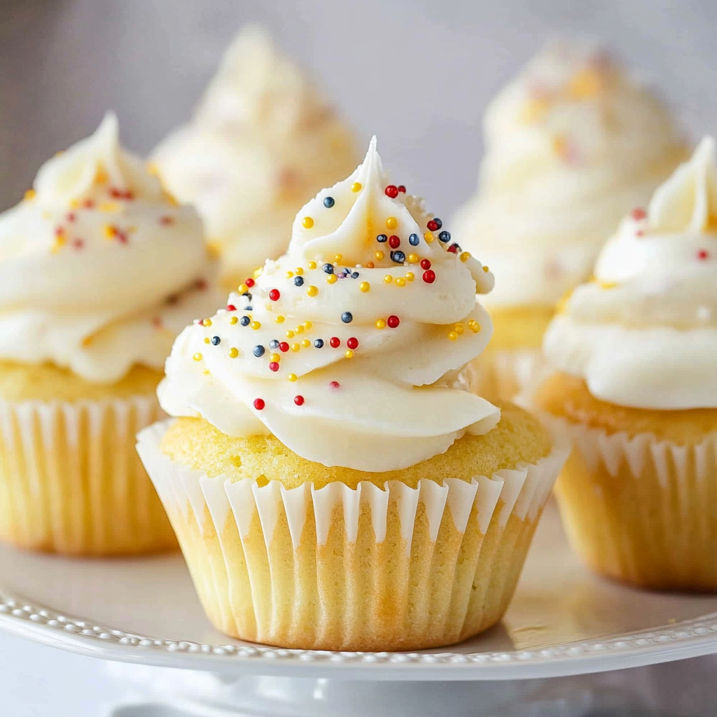 Christmas Moist Vanilla Cupcakes