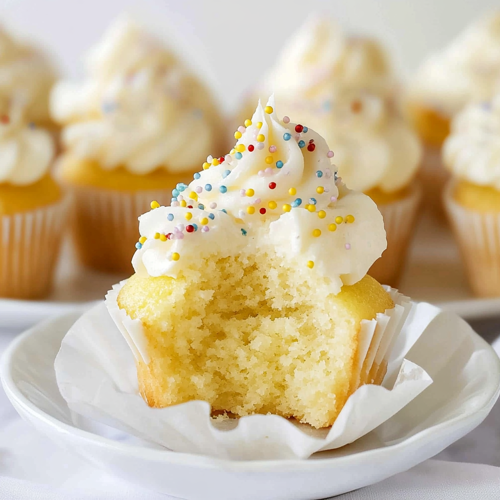 Christmas Moist Vanilla Cupcakes