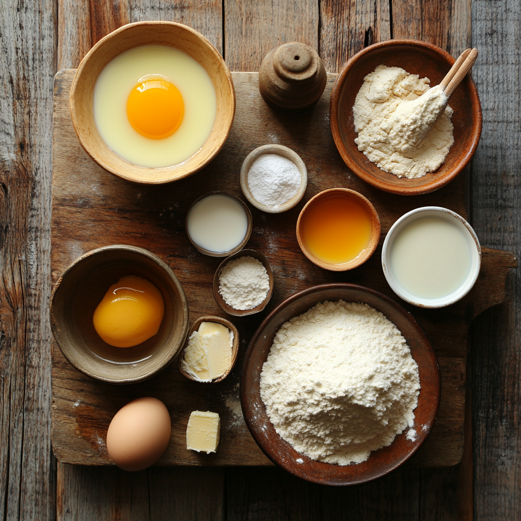 Christmas Moist Vanilla Cupcakes ingredients