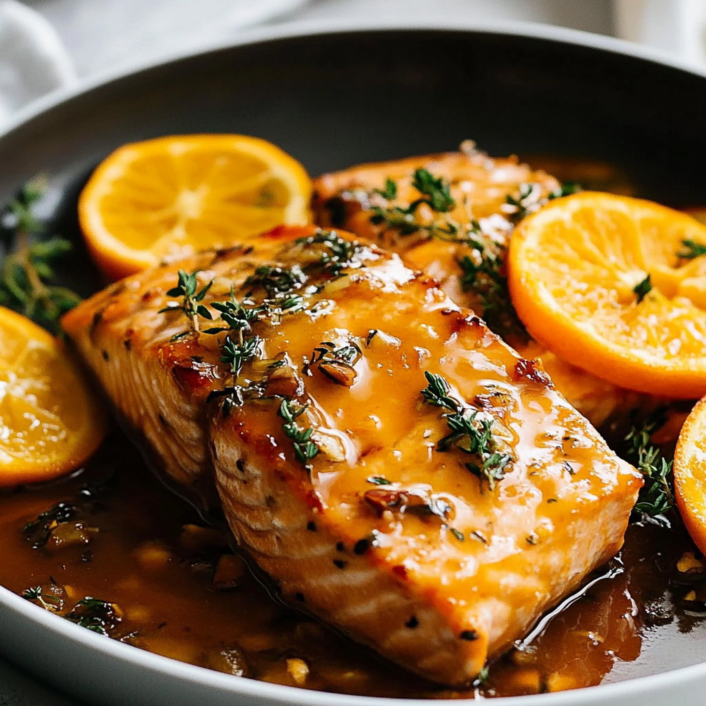 Christmas Orange-Glazed Salmon
