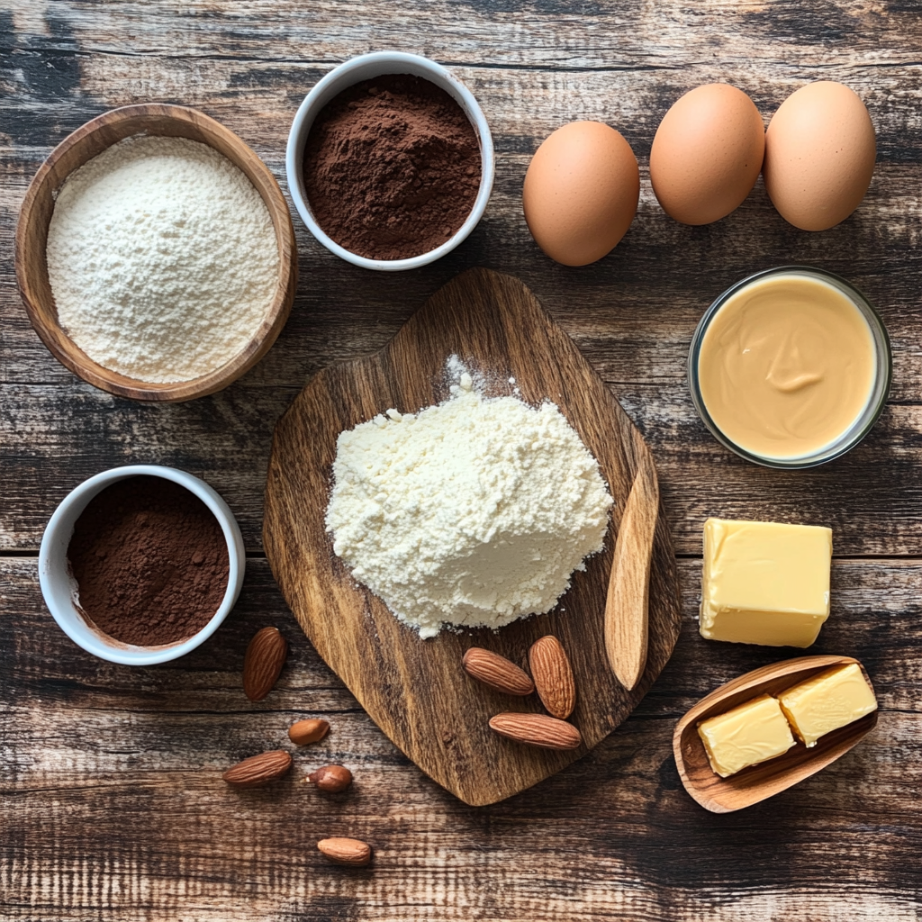 Christmas Peanut Butter Chocolate Mousse Cake ingredients