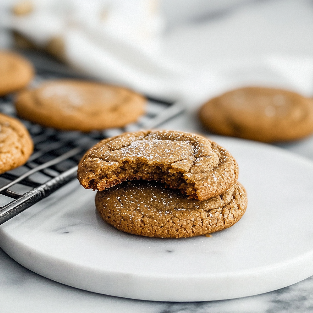 Christmas Soft And Chewy Gluten Free Ginger Molasses Cookies