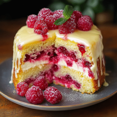 Christmas Zesty Raspberry Lemon Cake