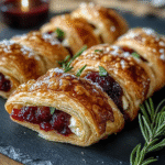 Cranberry Brie Puff Pastry Twists: A Culinary Delight