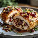 Cranberry Brie Stuffed Chicken