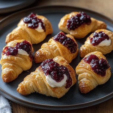 Cranberry Cream Cheese Crescent Bites