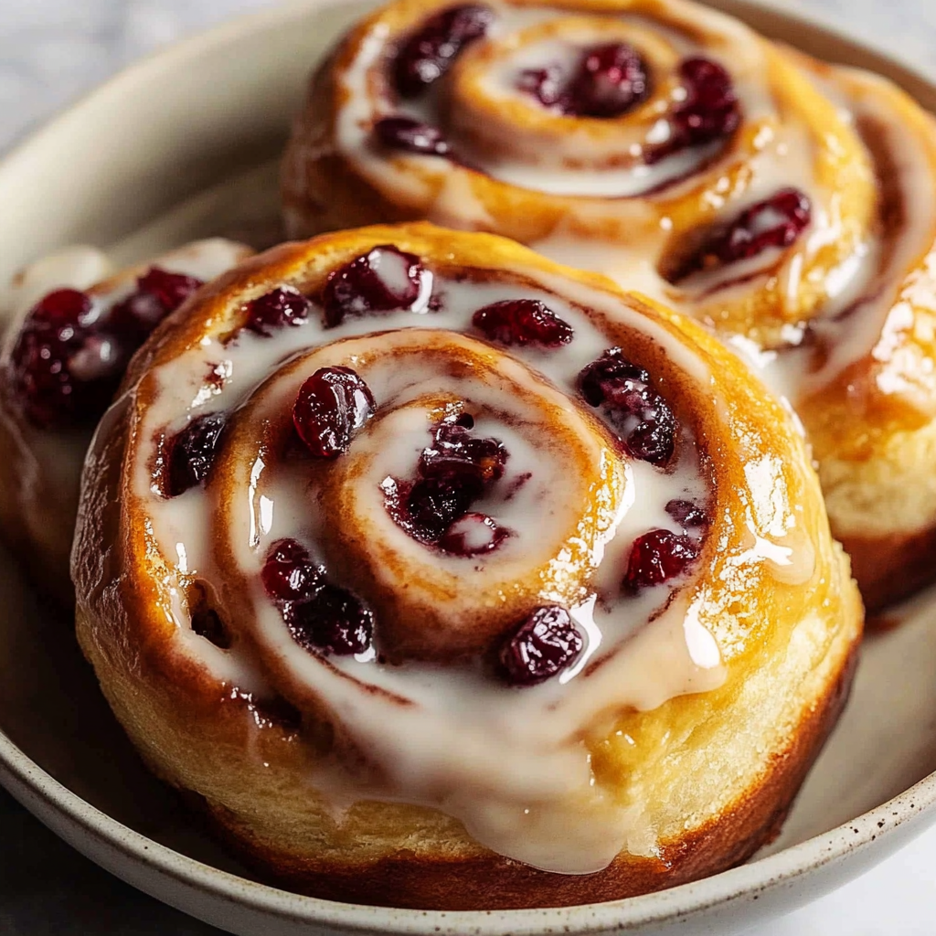 Cranberry Orange Cinnamon Rolls