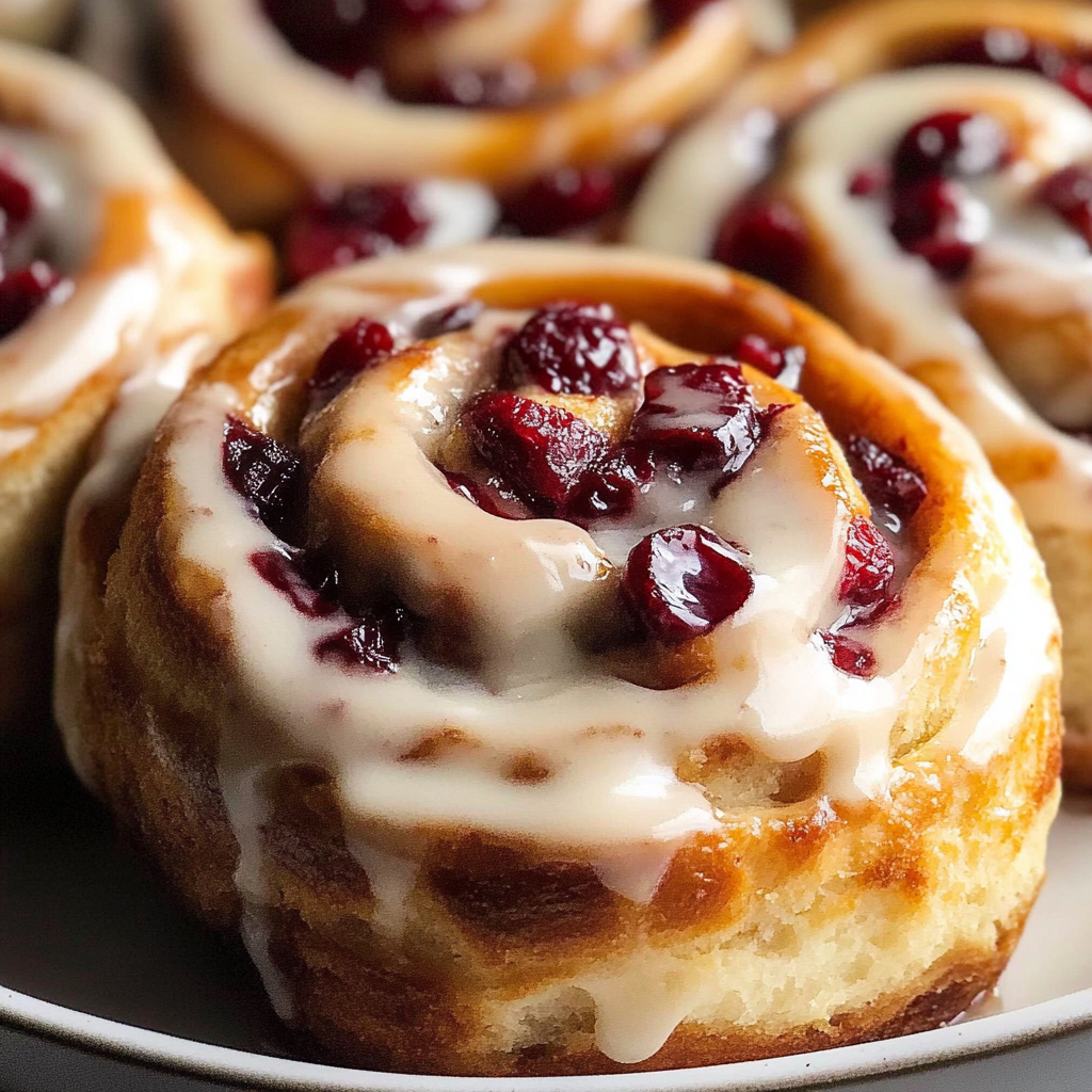 Cranberry Orange Cinnamon Rolls
