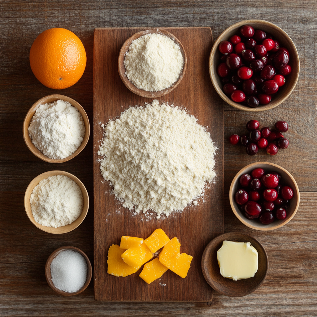 Cranberry Orange Muffins ingredients