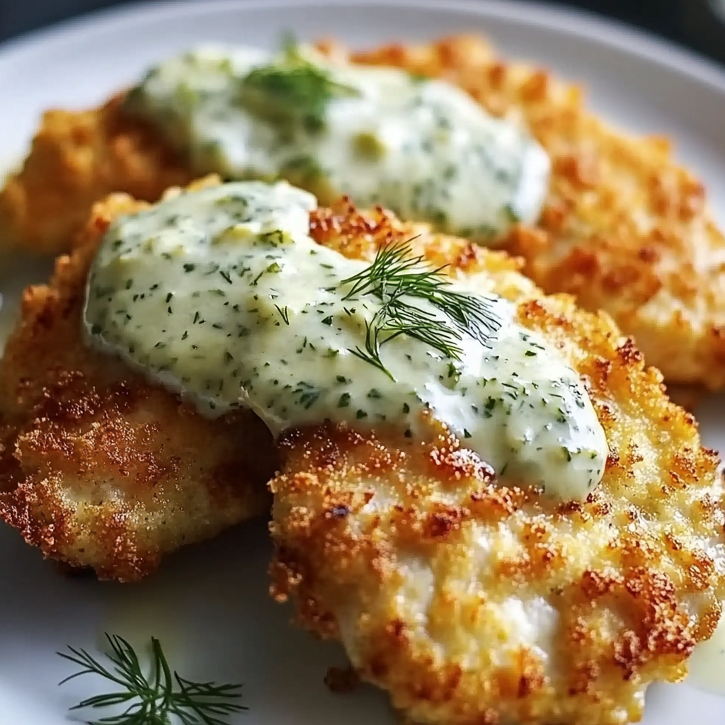 Crispy Dill Pickle Parmesan Chicken