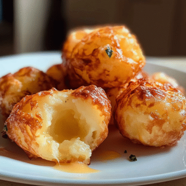 Crispy cheesy mashed potato bites