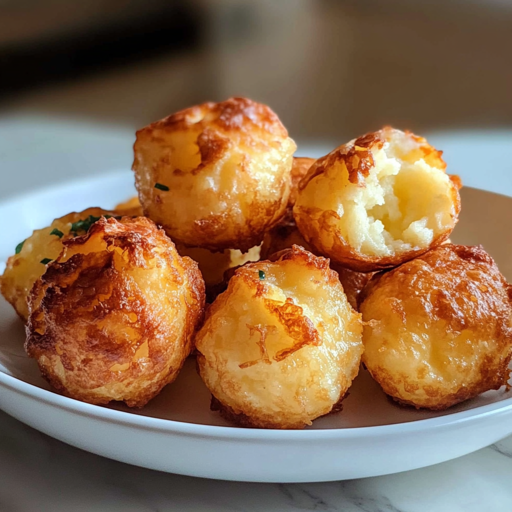Crispy cheesy mashed potato bites